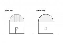 Novostavba objektu soukromé hvezdárny